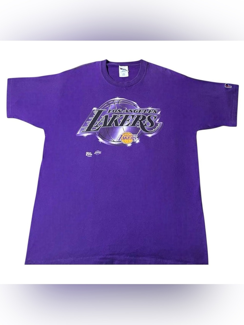 Vintage 90s Los Angeles Lakers Pro Player NBA Basketball Single Stitch Shirt